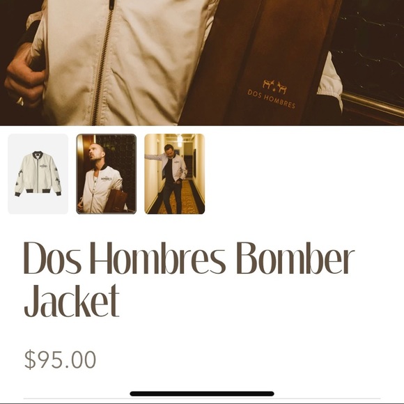 Dos Hombres bomber jacket (brand owned by Aaron Paul & Bryan Cranston) - Picture 3 of 4